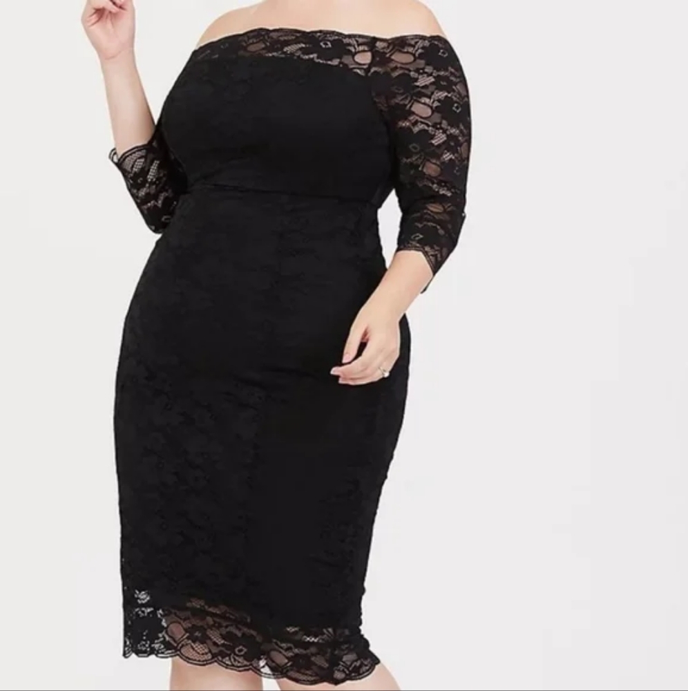 Torrid Black Lace Dress